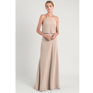 Jenny Yoo “Elle” bridesmaid dress nude size 6